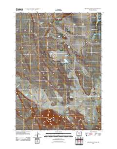2011 Map of Iron Mountain Flat, 2011 Print