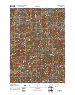 2011 Map of Ivers Peak, 2011 Print