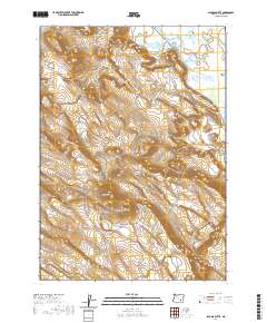 2020 Map of Jackass Butte, 2020 Print