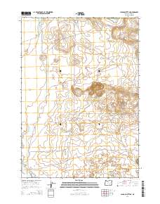 2014 Map of Jackass Butte NE, 2014 Print