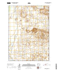 2020 Map of Jackass Butte NE, 2020 Print