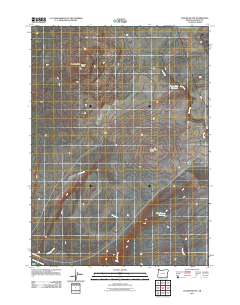 2011 Map of Jackies Butte, 2011 Print