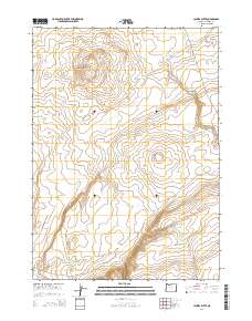 2014 Map of Jackies Butte, 2014 Print