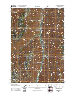 2011 Map of Jaynes Ridge, 2011 Print