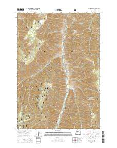 2014 Map of Jaynes Ridge, 2014 Print