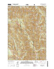 2014 Map of Jim White Ridge, 2014 Print