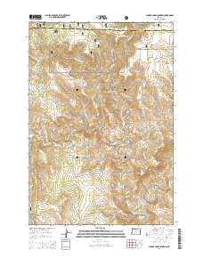 2014 Map of Johnny Cake Mountain, 2014 Print
