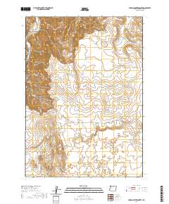 2020 Map of Jordan Craters North, 2020 Print
