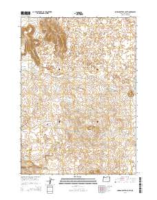 2014 Map of Jordan Craters South, 2014 Print
