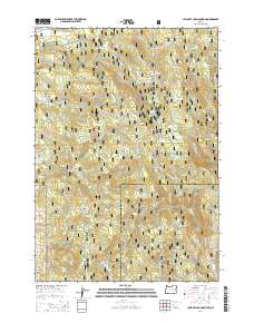 2014 Map of Jump-off Joe Mountain, 2014 Print