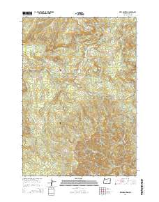 2014 Map of Keel Mountain, 2014 Print