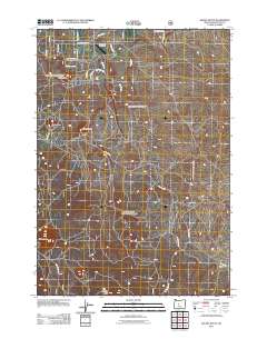 2011 Map of Kelsey Butte, 2011 Print