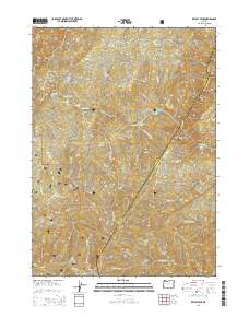 2014 Map of Kelsey Peak, 2014 Print
