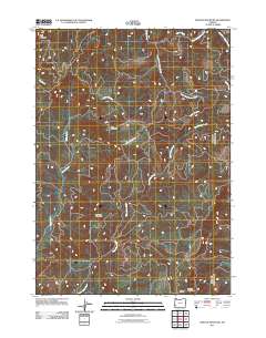 2011 Map of Kenyon Mountain, 2011 Print