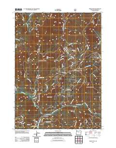 2011 Map of Kerby Peak, 2011 Print