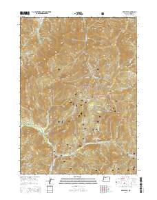 2014 Map of Kerby Peak, 2014 Print