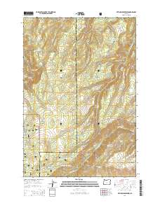 2014 Map of Ketchum Reservoir, 2014 Print