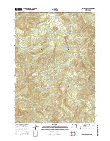 2014 Map of Kloster Mountain, 2014 Print