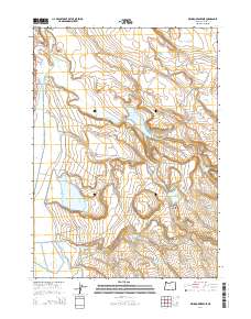 2014 Map of Krumbo Reservoir, 2014 Print