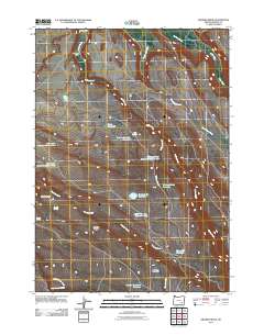 2011 Map of Krumbo Ridge, 2011 Print