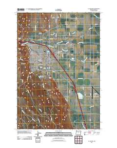 2011 Map of La Grande, 2011 Print