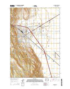 2014 Map of La Grande, 2014 Print
