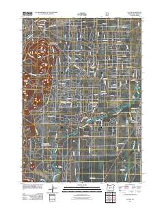 2011 Map of La Pine, 2011 Print