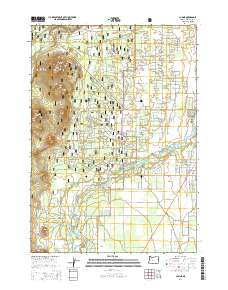 2014 Map of La Pine, 2014 Print