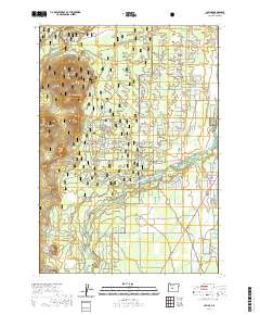2020 Map of La Pine, 2020 Print