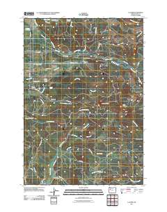 2011 Map of Lacomb, 2011 Print