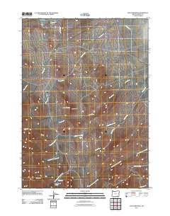 2011 Map of Ladycomb Peak, 2011 Print