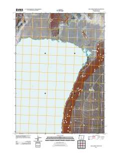 2011 Map of Lake Abert North, 2011 Print