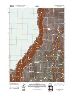 2011 Map of Lake Abert South, 2011 Print
