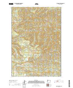 2020 Map of Laurel Mountain, 2020 Print
