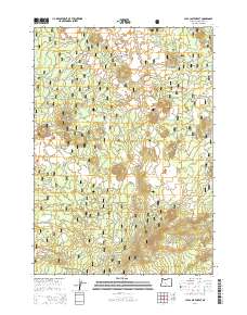 2014 Map of Lava Cast Forest, 2014 Print
