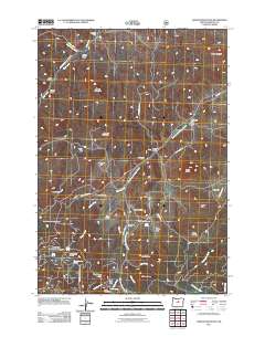 2011 Map of Lawson Mountain, 2011 Print