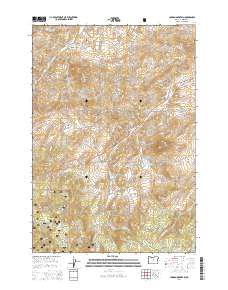 2014 Map of Lawson Mountain, 2014 Print