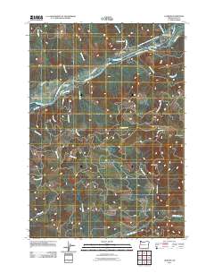 2011 Map of Leaburg, 2011 Print