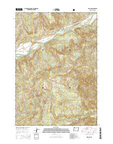 2014 Map of Leaburg, 2014 Print
