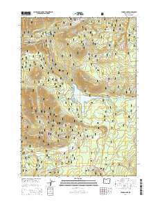 2014 Map of Lemolo Lake, 2014 Print