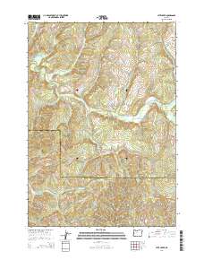 2014 Map of Letz Creek, 2014 Print