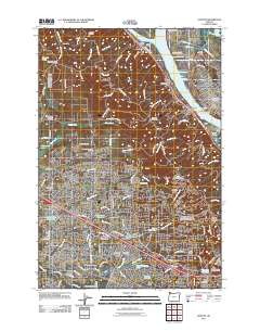 2011 Map of Linnton, 2011 Print
