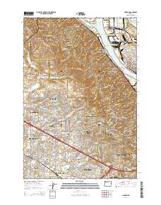 2014 Map of Linnton, 2014 Print