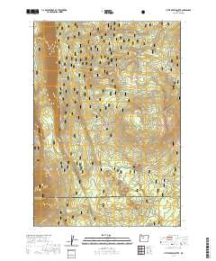 2020 Map of Little Akawa Butte, 2020 Print