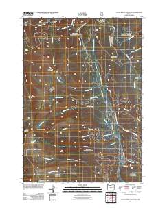 2011 Map of Little Baldy Mountain, 2011 Print