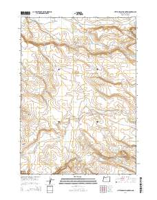 2014 Map of Little Grassy Mountain, 2014 Print