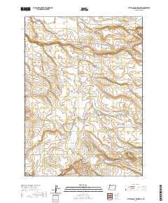 2020 Map of Little Grassy Mountain, 2020 Print