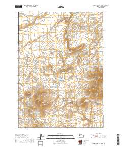2020 Map of Little Juniper Mountain, 2020 Print