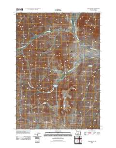 2011 Map of Logan Butte, 2011 Print
