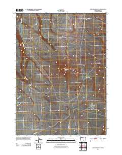 2011 Map of Lone Grave Butte, 2011 Print